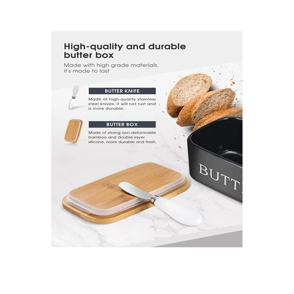 Large Butter Dish with Lid