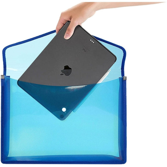 Document Folder with Snap Button Closure