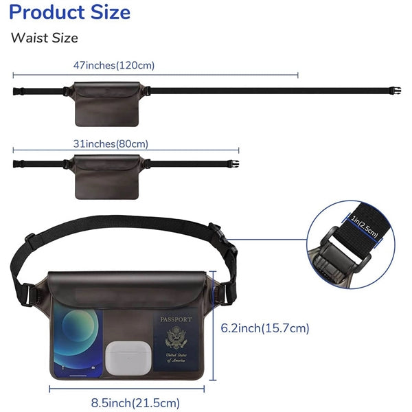 Waterproof Pouch with Waist Strap