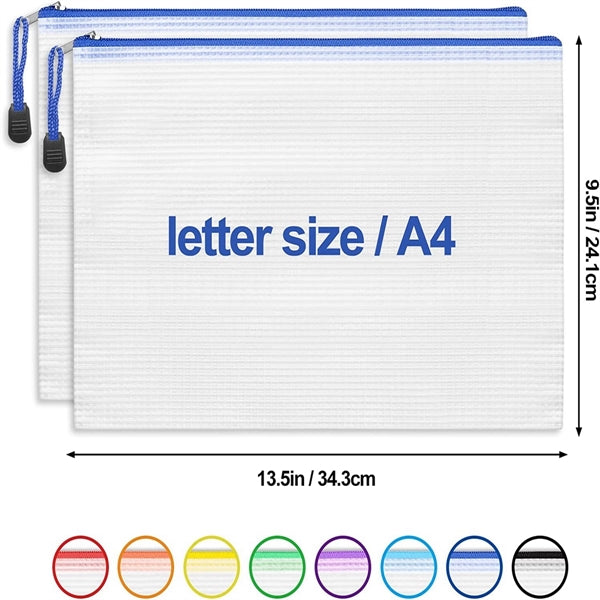 Mesh Zipper Pouch For B4, B5, A4, B6, A5, A6, B8 Size,
