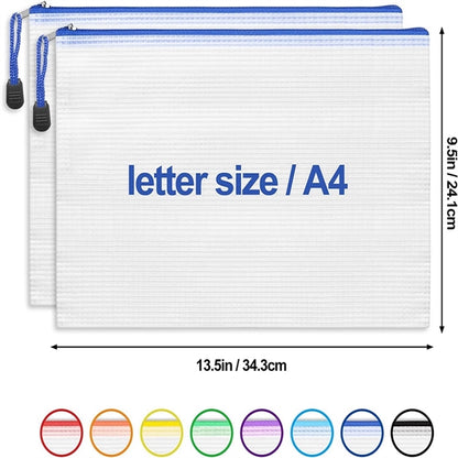 Mesh Zipper Pouch For B4, B5, A4, B6, A5, A6, B8 Size,