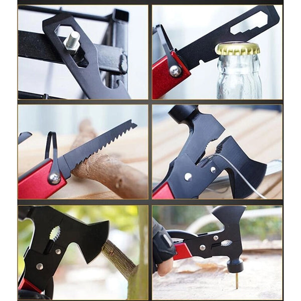 Portable Multi Tools in One Stainless Steel Hammer Axe
