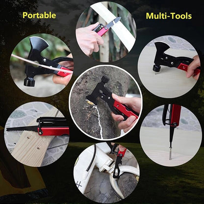 Portable Multi Tools in One Stainless Steel Hammer Axe