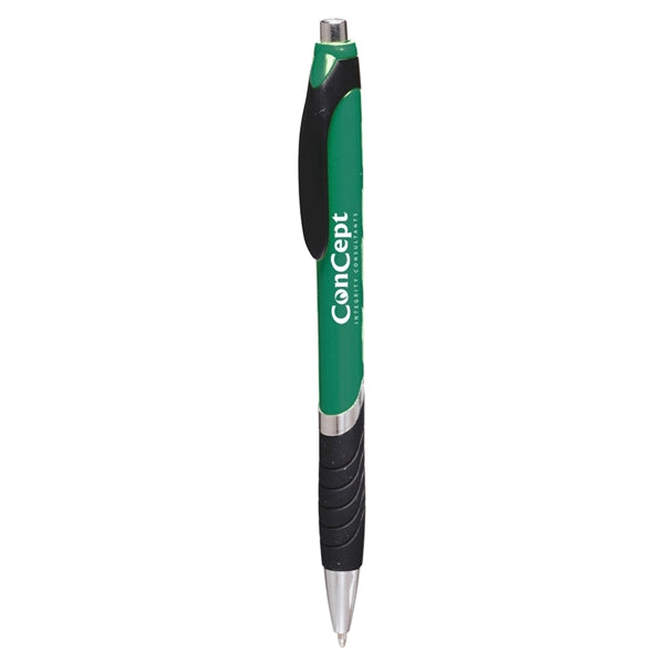 Bright Colors Rubber Grip Ballpoint Pen