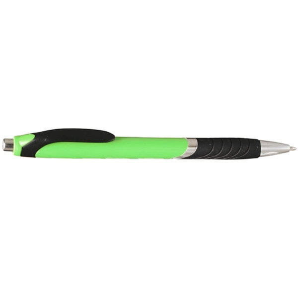 Bright Colors Rubber Grip Ballpoint Pen