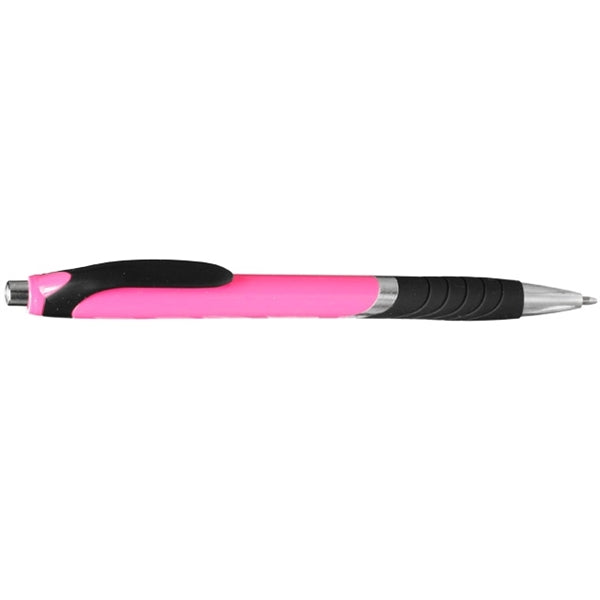 Bright Colors Rubber Grip Ballpoint Pen