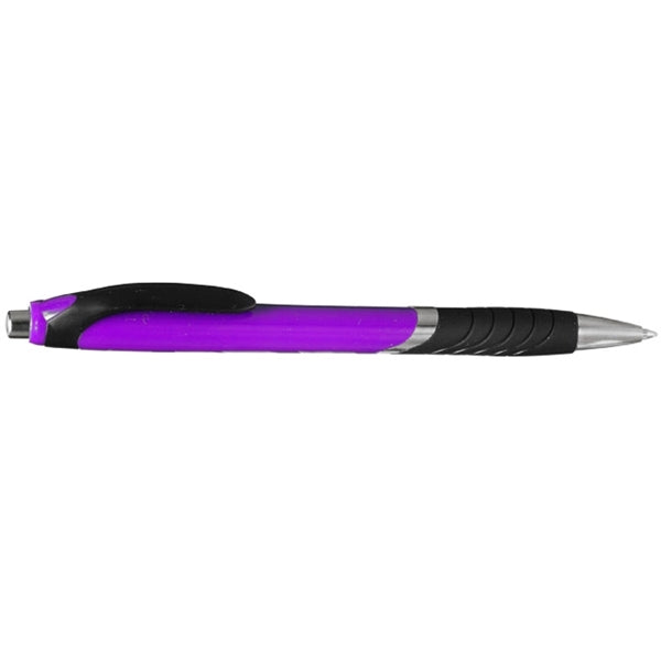 Bright Colors Rubber Grip Ballpoint Pen
