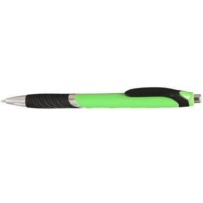Bright Colors Rubber Grip Ballpoint Pen