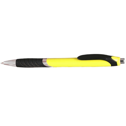 Bright Colors Rubber Grip Ballpoint Pen