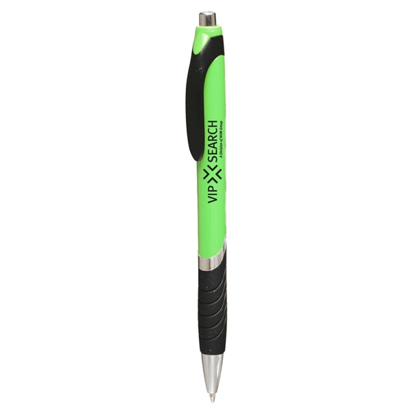 Bright Colors Rubber Grip Ballpoint Pen