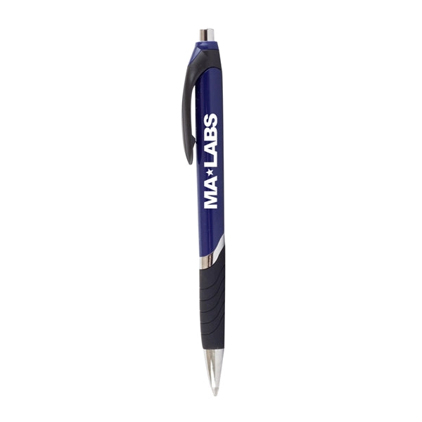 Bright Colors Rubber Grip Ballpoint Pen