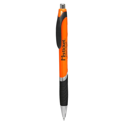 Bright Colors Rubber Grip Ballpoint Pen