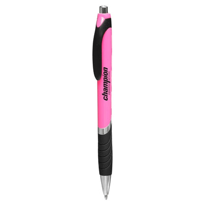 Bright Colors Rubber Grip Ballpoint Pen