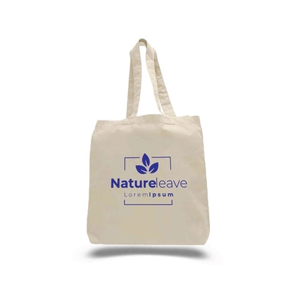 Cotton Sheeting Tote with Gusset (15" X 16" X 3")