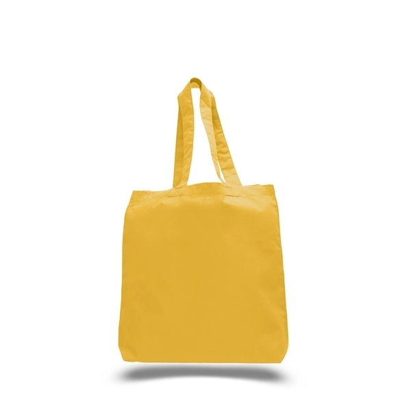Cotton Sheeting Tote with Gusset (15" X 16" X 3")