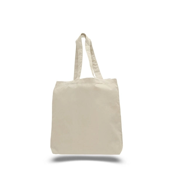 Cotton Sheeting Tote with Gusset (15" X 16" X 3")