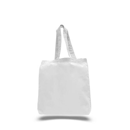 Cotton Sheeting Tote with Gusset (15" X 16" X 3")