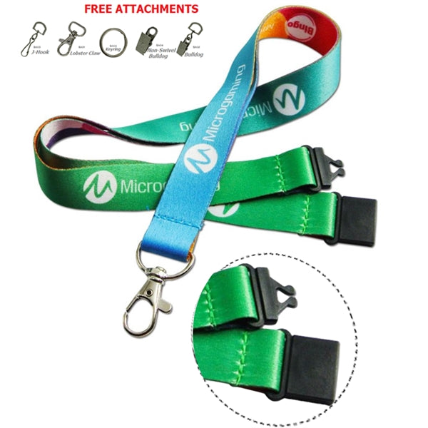 5/8 Dye-Sublimation Lanyard w/ Safety Breakaway