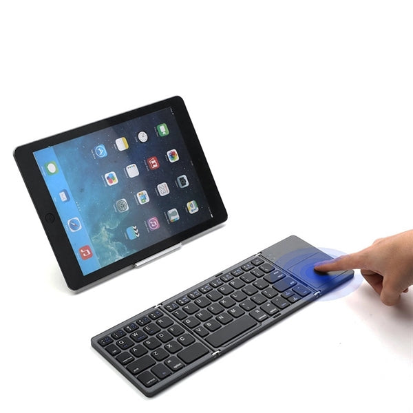 Universal Foldable Bluetooth Keyboard With Touchpad