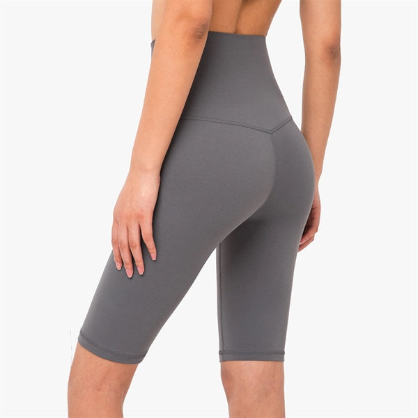 Woman High Waist Seamless Elastic Sports Short-Pants