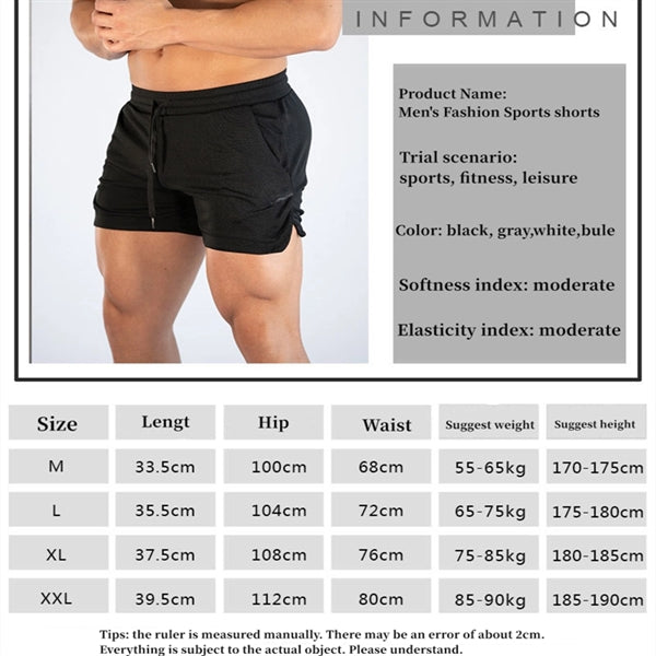 Men Summer Running Fitness Shorts