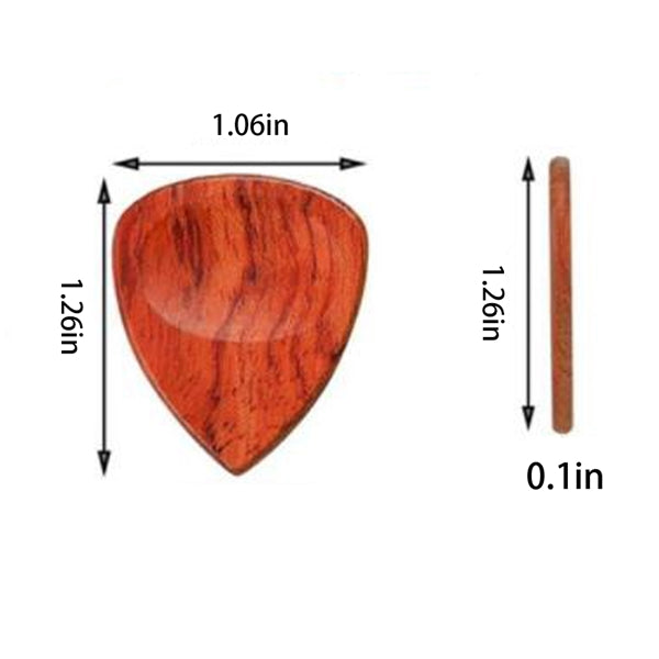 Classic Wooden Guitar Pick