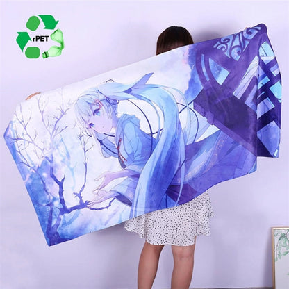Eco-friendly rPET Sublimated Microfiber Sand Proof Towel