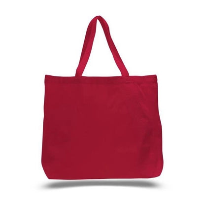 Canvas Jumbo Tote W/ Bottom Gusset (20"x15"x5") 12Oz