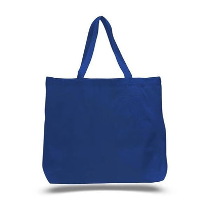 Canvas Jumbo Tote W/ Bottom Gusset (20"x15"x5") 12Oz