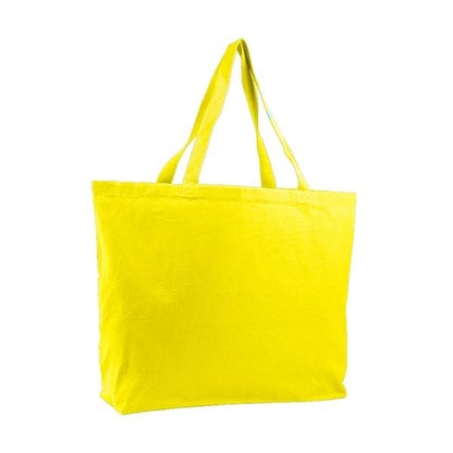 Canvas Jumbo Tote W/ Bottom Gusset (20"x15"x5") 12Oz