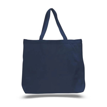 Canvas Jumbo Tote W/ Bottom Gusset (20"x15"x5") 12Oz