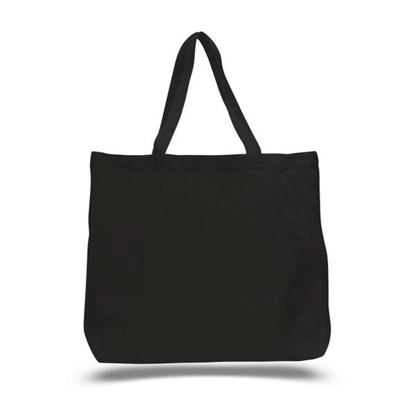 Canvas Jumbo Tote W/ Bottom Gusset (20"x15"x5") 12Oz