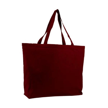 Canvas Jumbo Tote W/ Bottom Gusset (20"x15"x5") 12Oz