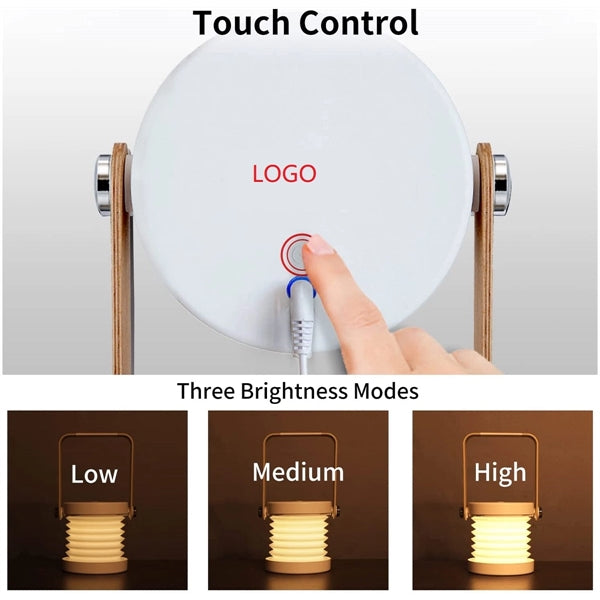 Foldable Led Night Light Reading Lamp Portable Lantern