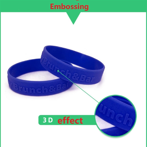Rubber Silicone Wristband Bracelet Customized