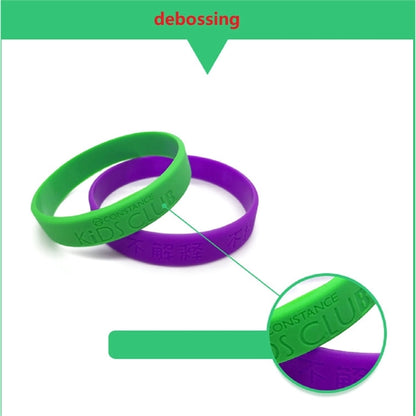 Rubber Silicone Wristband Bracelet Customized