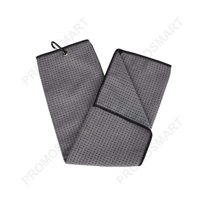 Embroidered Microfiber Waffle Golf Towel