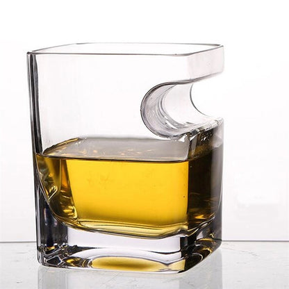 Rock Glass With Cigar Holder