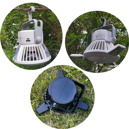 Solar Camping Fan With Led Lights