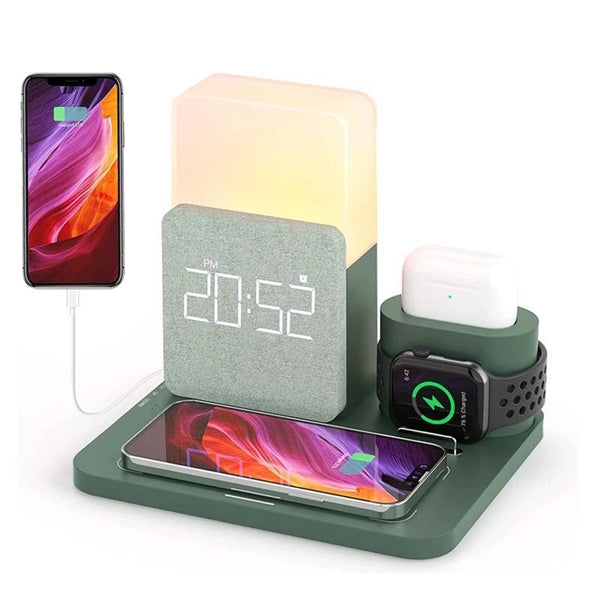 Wireless Charging Station with Lamp