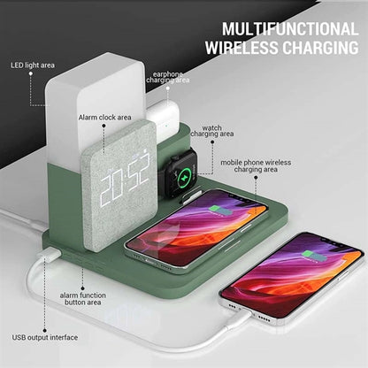 Wireless Charging Station with Lamp