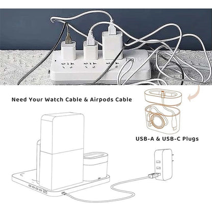 Wireless Charging Station with Lamp