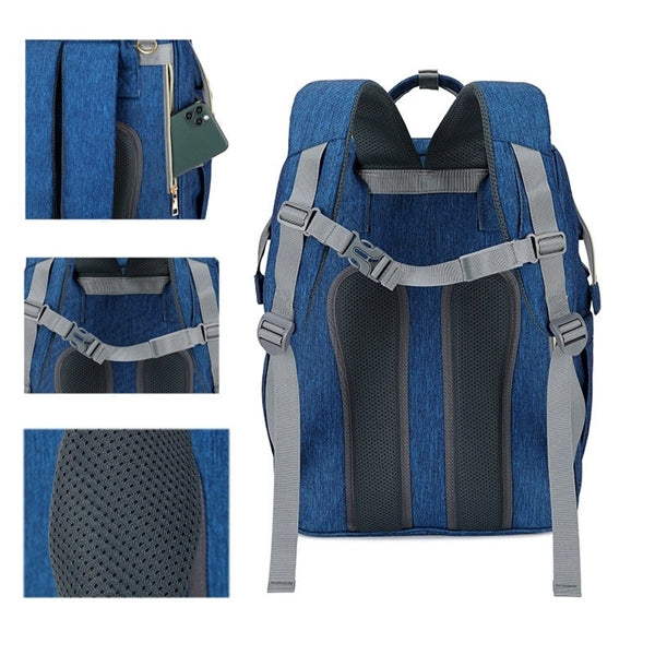 3 Insulated Bottle Warmer Diaper Bag With Usb Charge Port