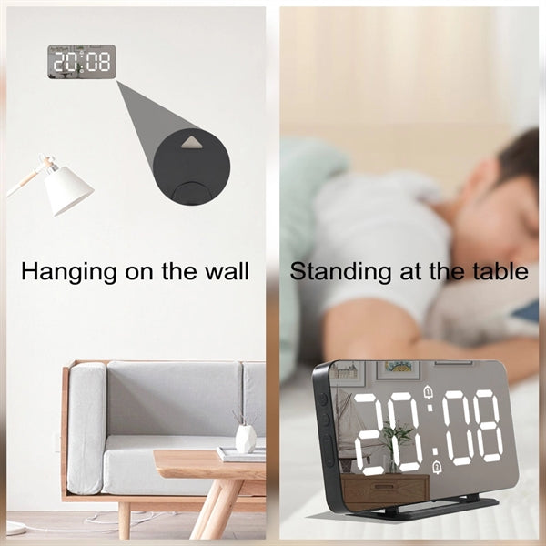 Led Mirror Electronic Clock