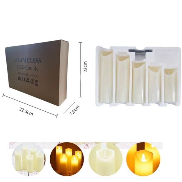Flameless Led Candle Set Of 7