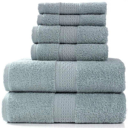 6 Pieces Bath Towel Set