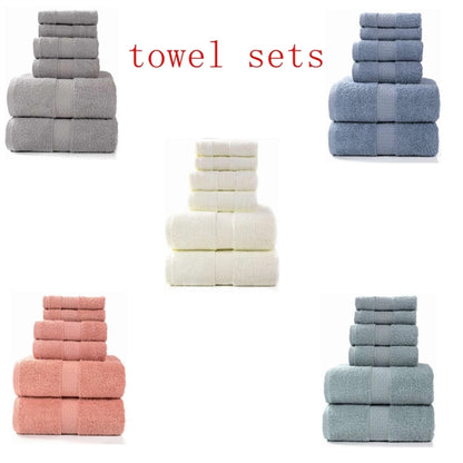 6 Pieces Bath Towel Set