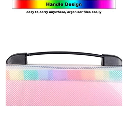 13-Pockets A4 Rainbow Accordion Expanding File Organizer
