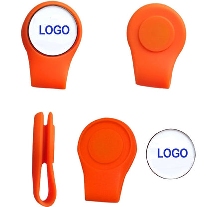 Silicone Golf Ball Marker Hat Clip Strong Magnetic