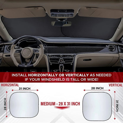 Windshield Sun Shade With Pouch
